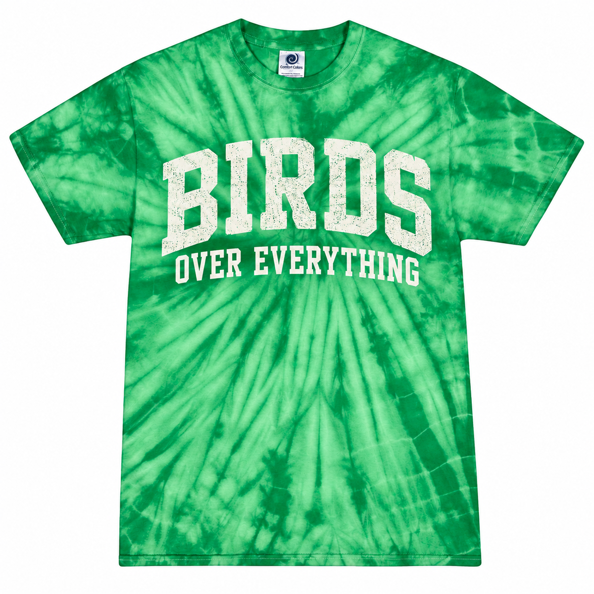Birds Over Everything β Philadelphia Green Tie-Dye Eagles Tee