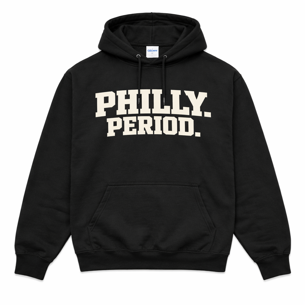 Philly Period Hoodie – Black Philadelphia Streetwear Pullover | Philly Tee Co