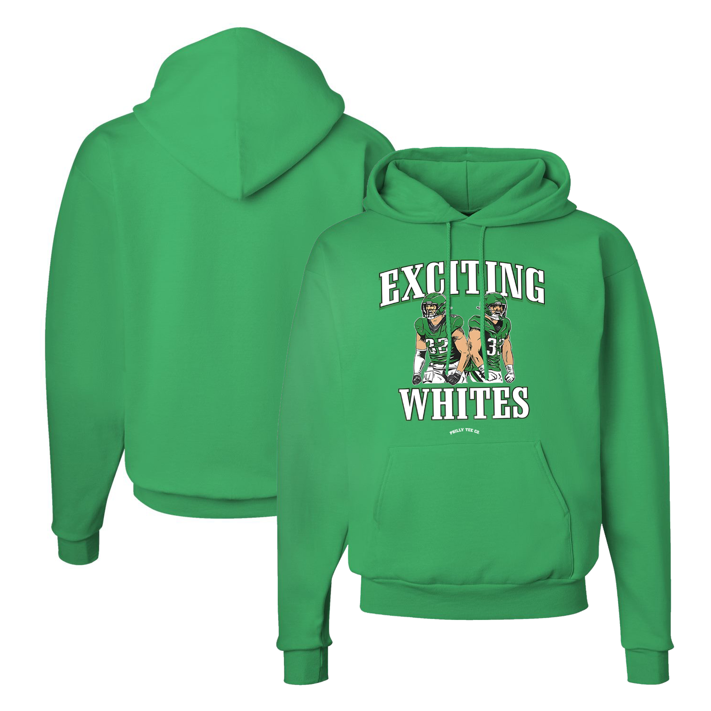 Eagles Cooper DeJean Exciting Whites 32 33 Hoodie