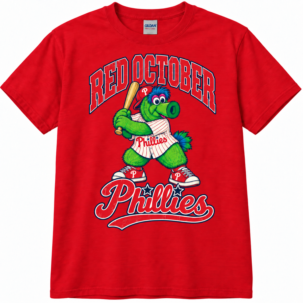 Phillies Red October Shirt – Phillie Phanatic Graphic Tee | Red