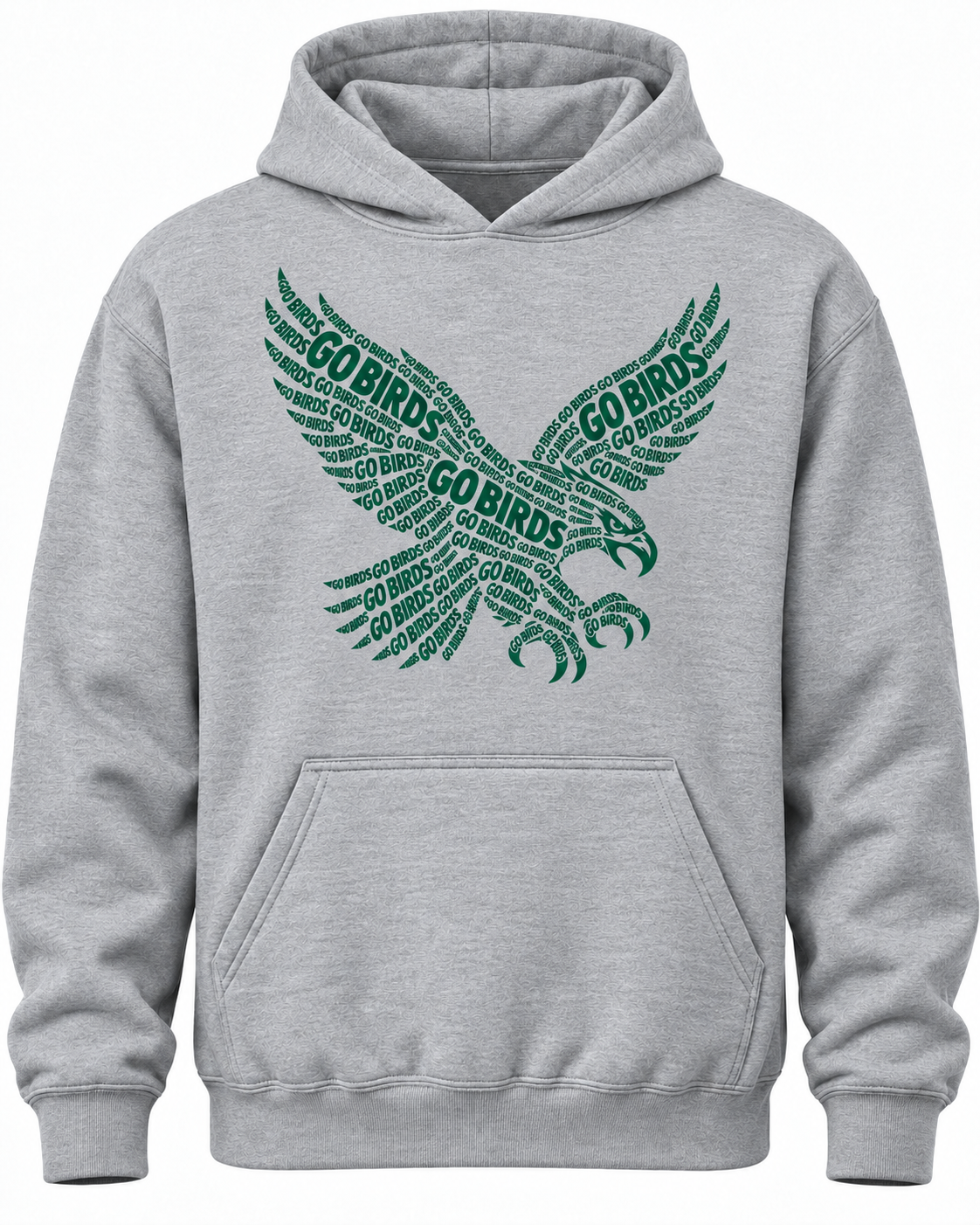 Go Birds Philadelphia Eagles Fan Hoodie β Sports Grey