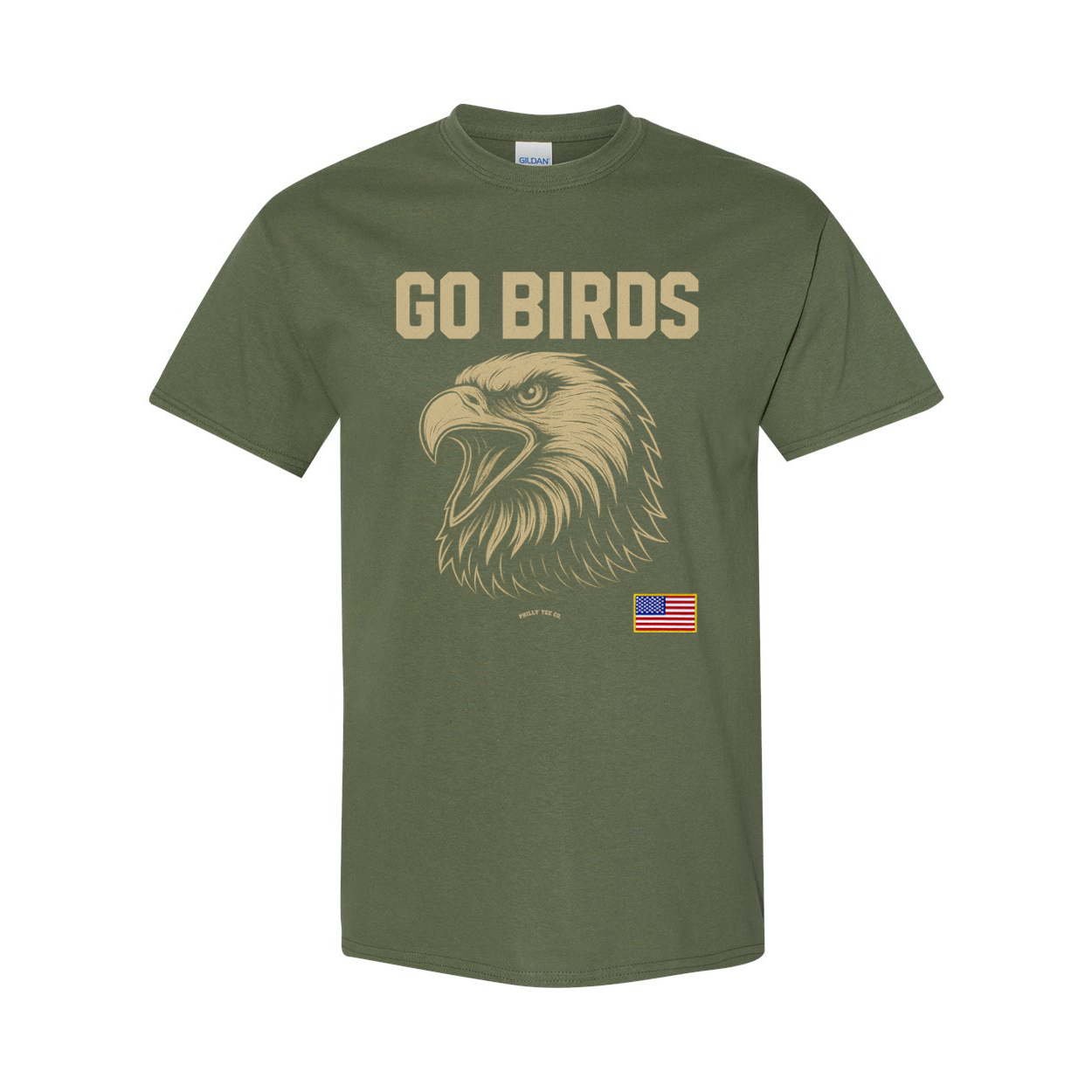 Go Birds Philadelphia Eagles Military Tee