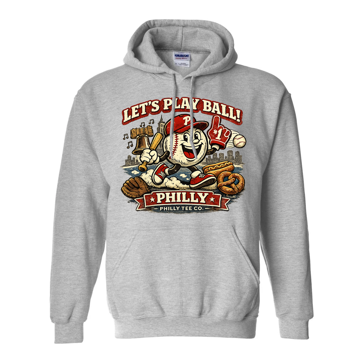 Vintage Phillies Philly Baseball Hoodie – Let’s Play Ball Retro Philadelphia Fan Sweatshirt