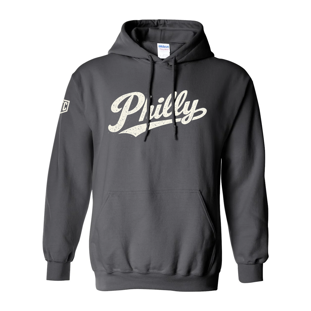 The Original Philly Vintage Script Hoodie – Charcoal