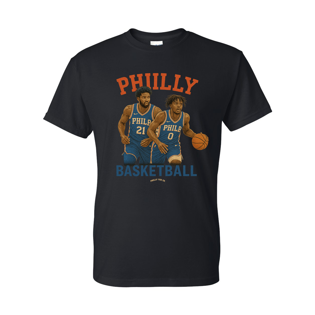 Philly Basketball 76ers Sixers Embiid Maxey Tee