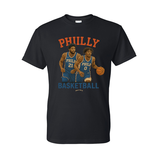 Philly Basketball 76ers Sixers Embiid Maxey Tee