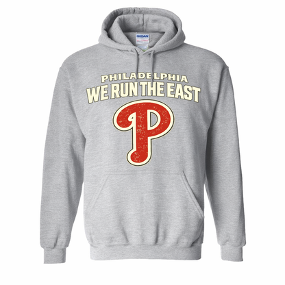 Philadelphia Phillies We Run The East Hoodie – Vintage Phillies Hoodie, Philly Baseball Sweatshirt, Philadelphia Phillies Fan Hoodie