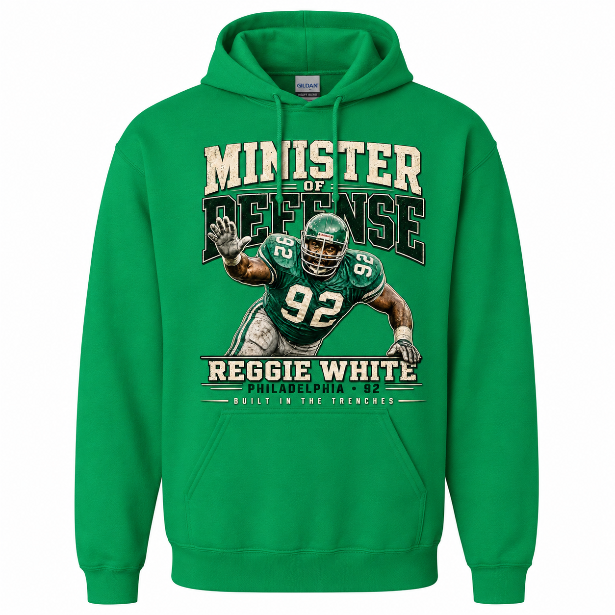 Reggie White Minister of Defense Hoodie – Philadelphia Eagles Football Hoodie