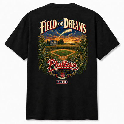 Phillies Field of Dreams Tee — Individually Numbered 1 of 100