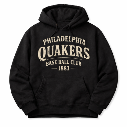 Philadelphia Quakers Hoodie – Vintage Philadelphia Baseball Club 1883 Hoodie – Retro Philly Baseball Sweatshirt – Old School Base Ball Club Streetwear