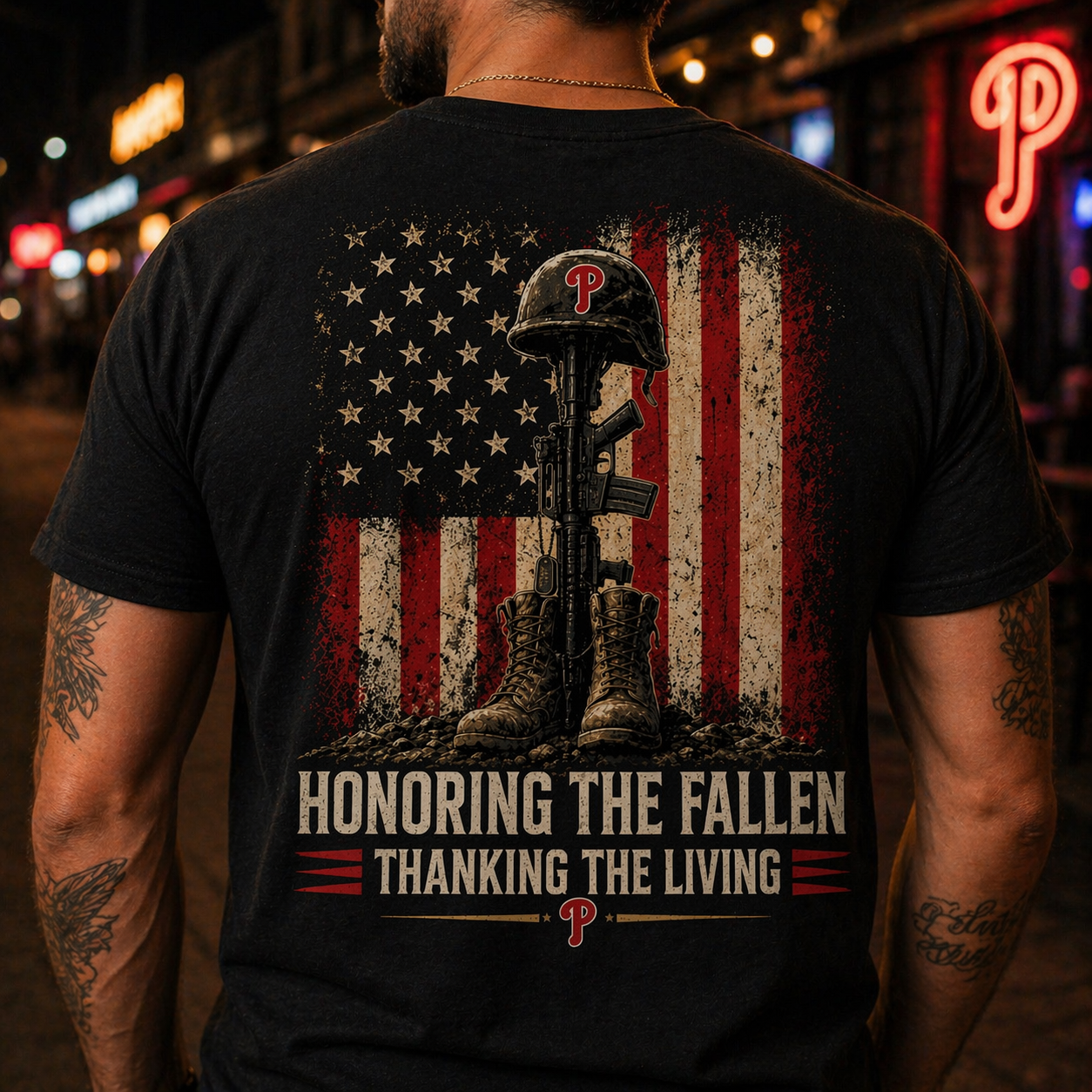 Philadelphia Phillies Armed Forces Day T-Shirt – Military Tribute Tee, Honor Service & Veterans Gift, USA Patriotic Shirt