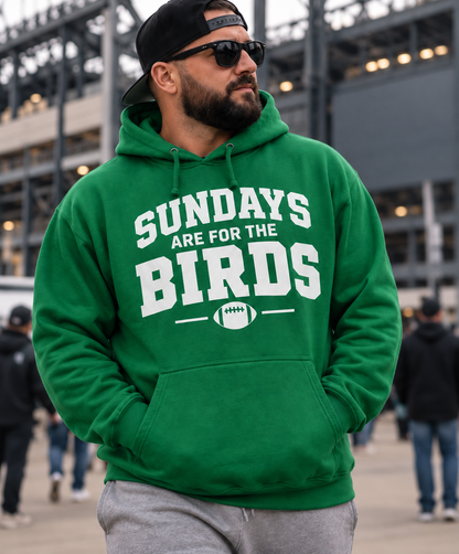 Sundays Are for the Birds Green Philly Football Hoodie