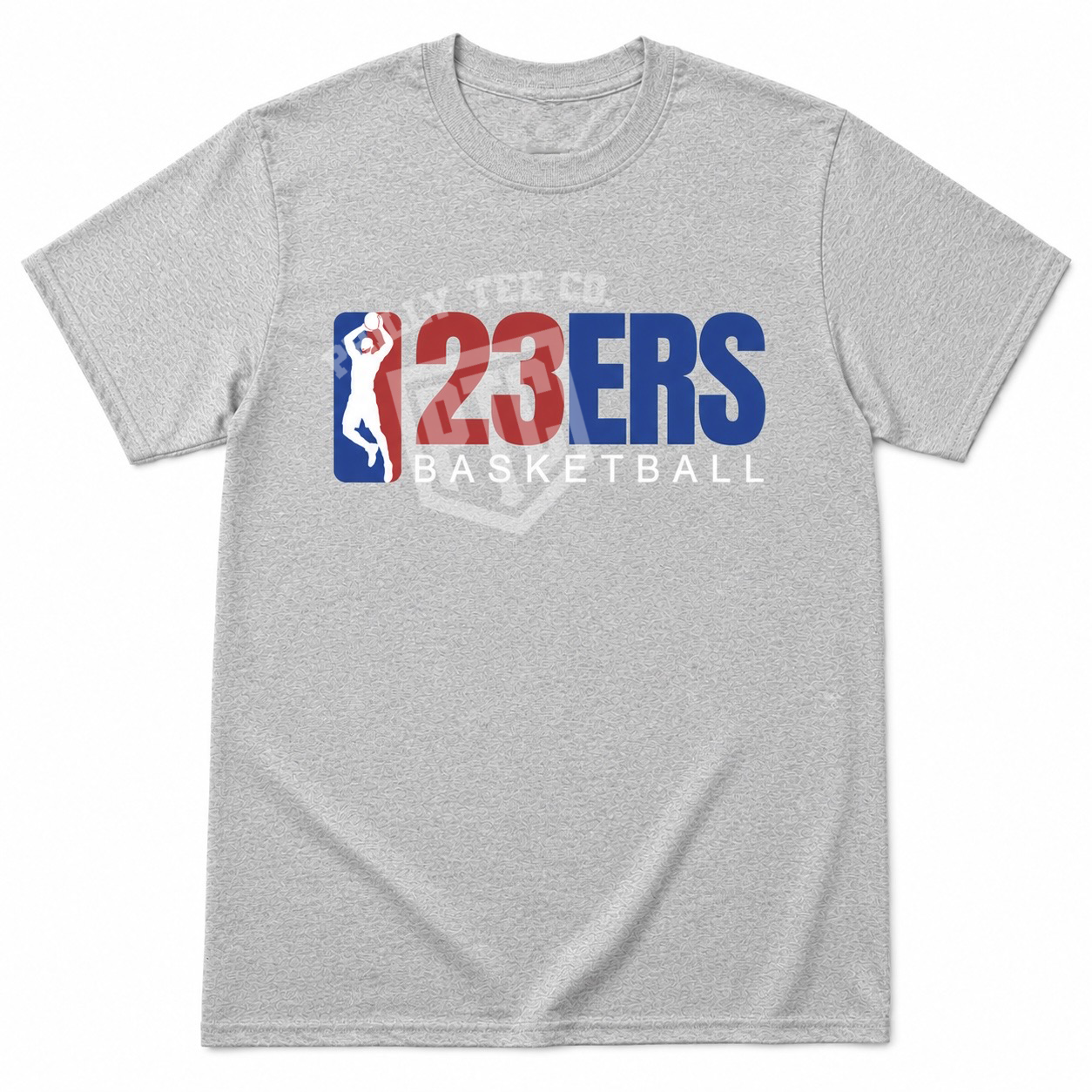 23ERS Basketball T-Shirt Inspired by LeBron James | Vintage Basketball Graphic Tee | Sports Grey