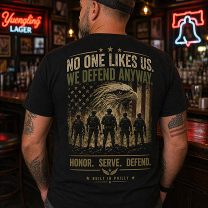 Philadelphia Football Salute to Service T-Shirt – Eagles Inspired Military Tribute Tee, Patriotic USA Veteran Gift Shirt
