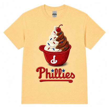 Phillies Water Ice & Soft Serve T-Shirt | Cute Philadelphia Summer Baseball Tee