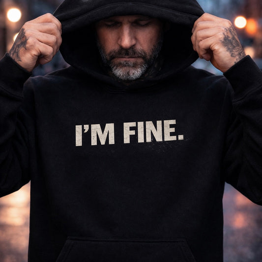 I’m Fine Eagles Hoodie – Funny Philadelphia Eagles Fan Hoodie, Go Birds Sweatshirt, Philly Football Hoodie, The Eagles Keep My Doctor Employed