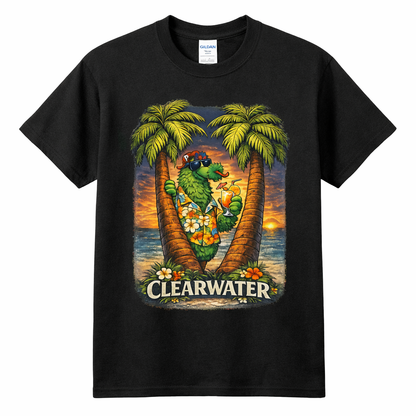 Philadelphia Phillies Clearwater Spring Training T-Shirt – Tropical Florida Baseball Graphic Tee | Black Phillies Fan Shirt