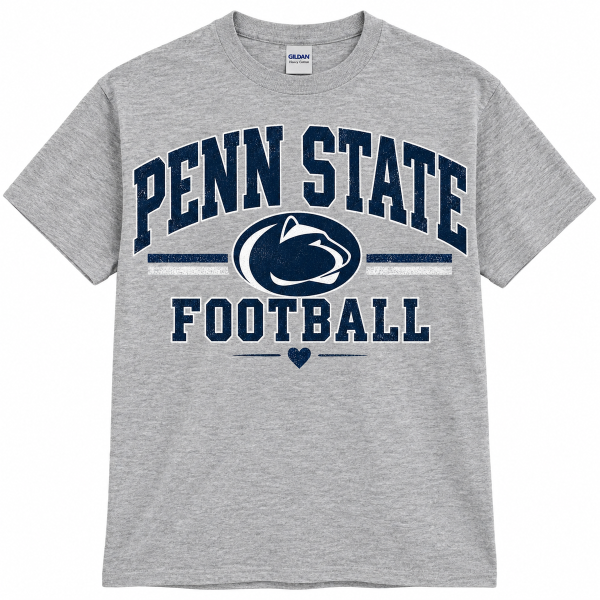 Penn State Football T-Shirt – Vintage Nittany Lions Grey Tee