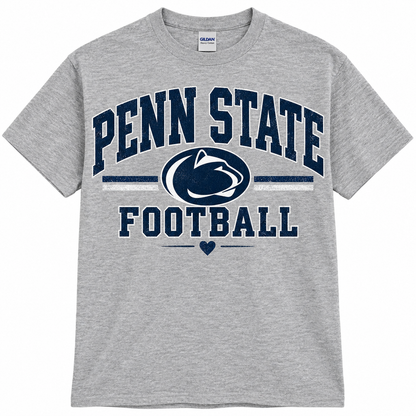 Penn State Football T-Shirt – Vintage Nittany Lions Grey Tee