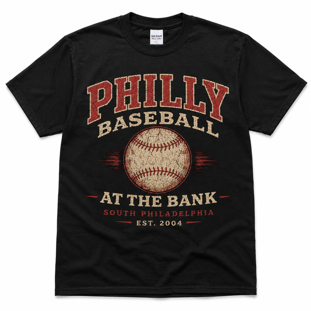 Philly Baseball At The Bank T-Shirt – Vintage Philadelphia Phillies Inspired Retro Baseball Tee