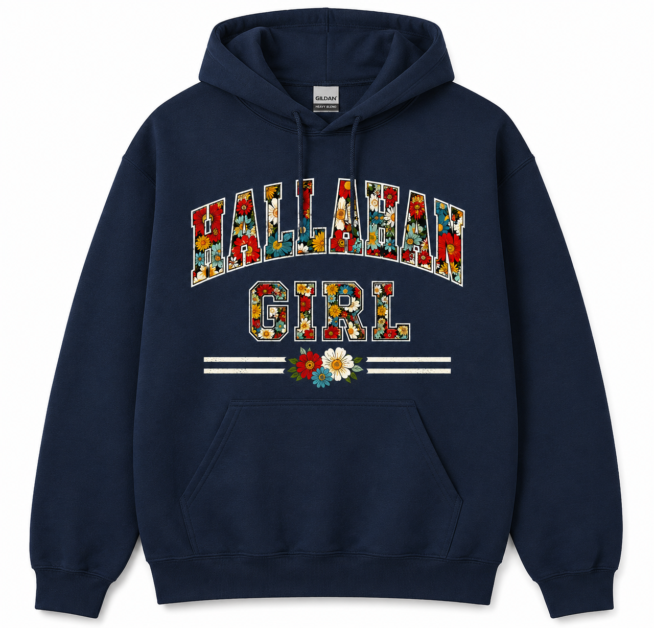 Hallahan Girl Floral Varsity Summertime Philadelphia Hoodie Sweatshirt