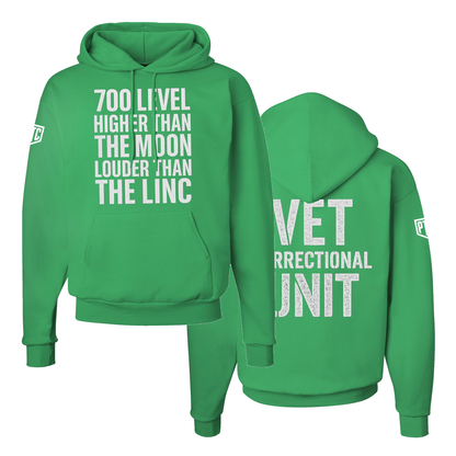 700 Level Philly Hoodie – Higher Than The Moon, Louder Than The Linc | Vet Correctional Unit