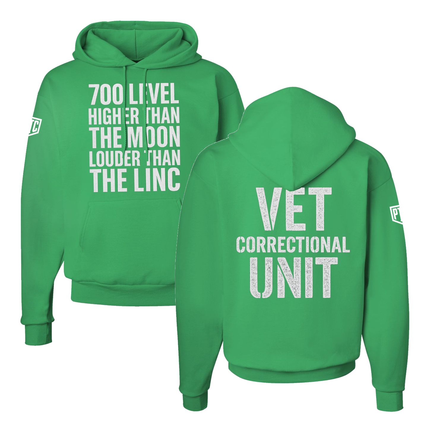 700 Level Philly Hoodie – Higher Than The Moon, Louder Than The Linc | Vet Correctional Unit
