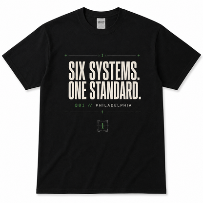 Jalen Hurts Six Systems One Standard Philadelphia Football Tee