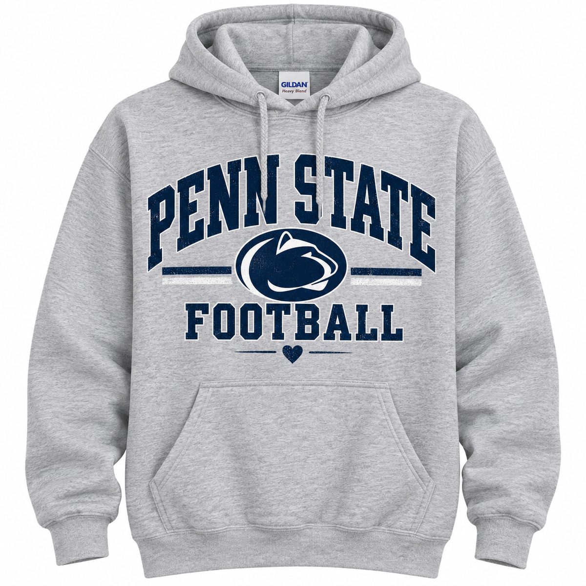 Penn State Football Hoodie – Vintage Nittany Lions Grey Sweatshirt