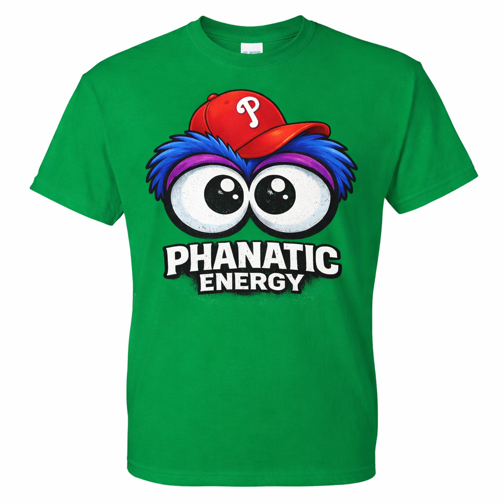 Phanatic Energy T-Shirt – Phillie Phanatic Style Shirt, Funny Philadelphia Baseball Fan Tee, Philly Game Day Shirt
