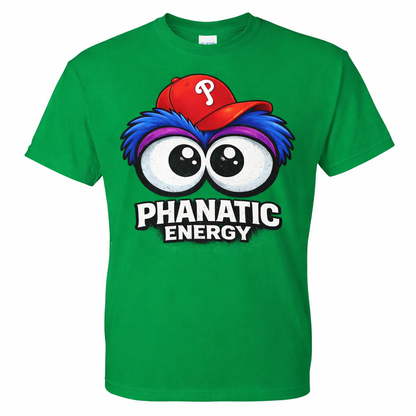 Phanatic Energy T-Shirt – Phillie Phanatic Style Shirt, Funny Philadelphia Baseball Fan Tee, Philly Game Day Shirt