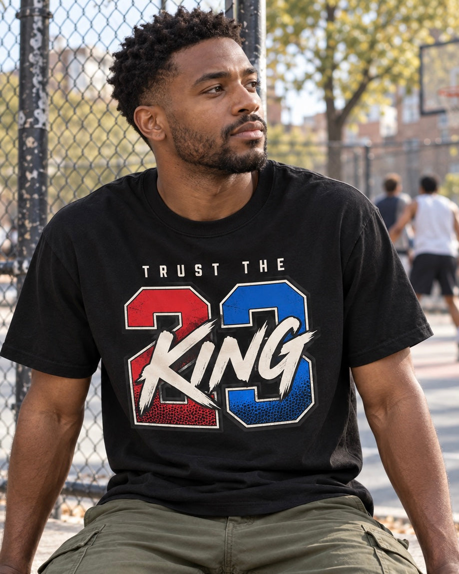 Trust the King 23 Sixers T-Shirt – Black