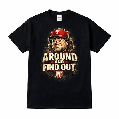Kruk Around and Find Out T-Shirt – Funny Philadelphia Baseball Tee, Philly Fan Shirt, Vintage Phillies Style Graphic Tee