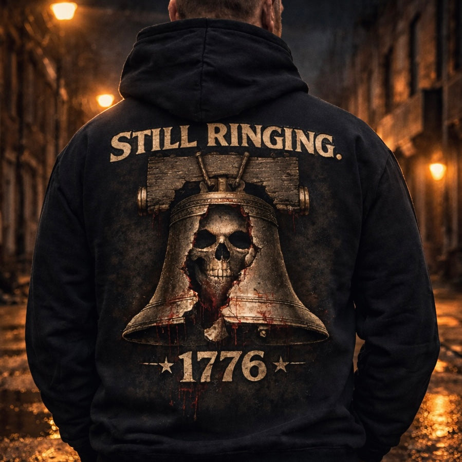 Still Ringing 1776 Hoodie – Philadelphia Liberty Bell Skull Hoodie | Philly Never Dies Collection