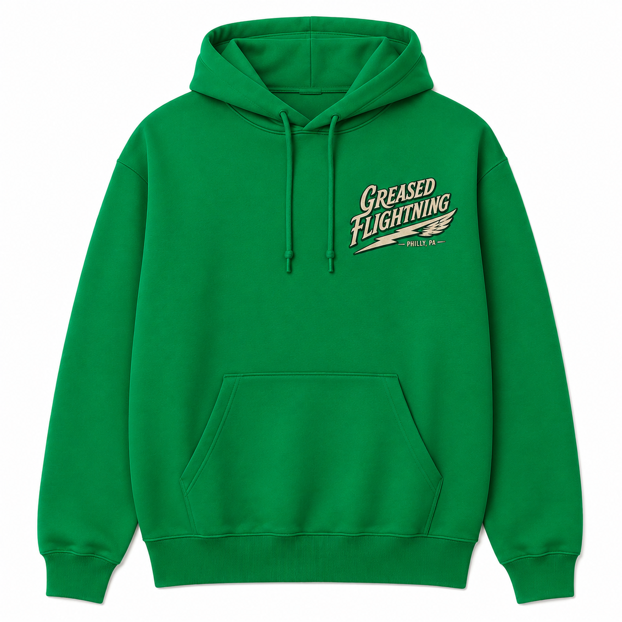Greased Flightning Couples Eagles Hoodie Set – Go Birds & Green Ladies