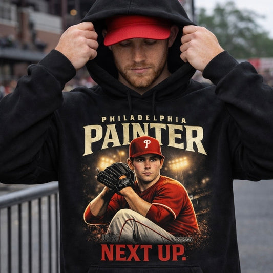 Andrew Painter “Next Up” Hoodie – Philadelphia Baseball Future Ace Streetwear Hoodie