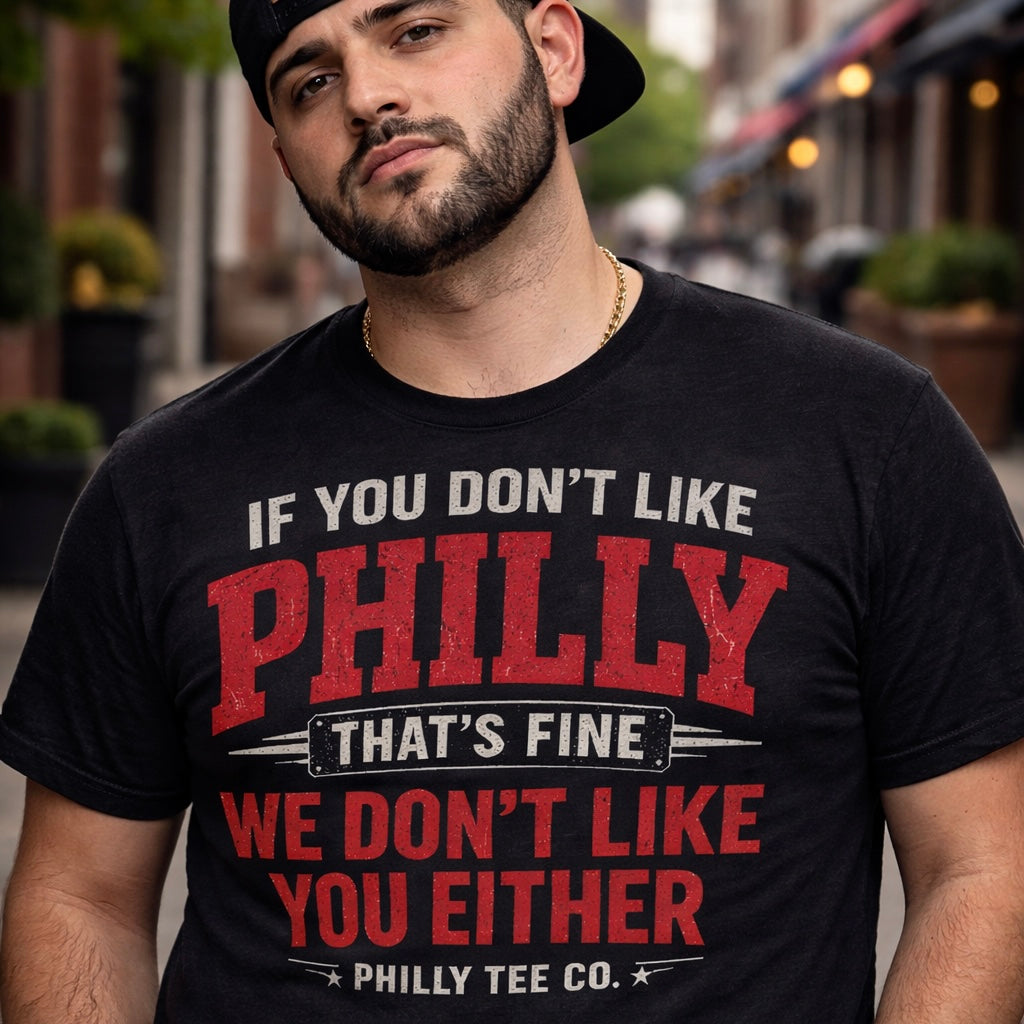 If You Don’t Like Philly That’s Fine Shirt – We Don’t Like You Either T-Shirt | Philly Tee Co