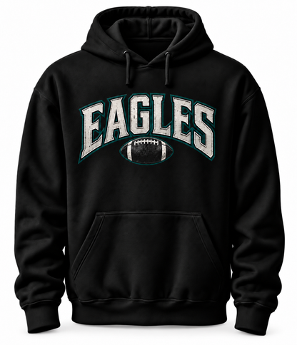 Philadelphia Eagles Hoodie – Vintage Football Design | Black