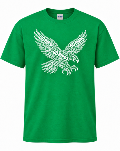 Go Birds Philadelphia Eagles Fan T-Shirt – Kelly Green