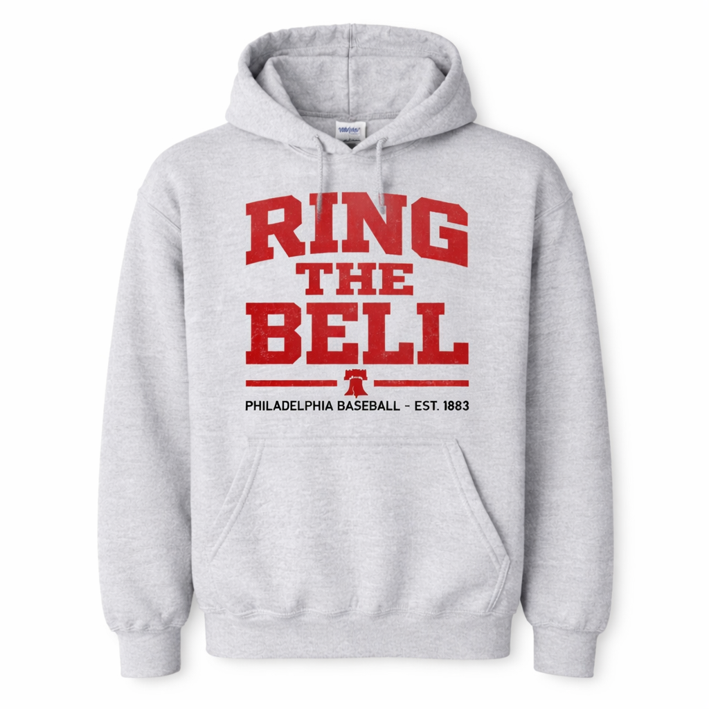 Ring The Bell Philadelphia Phillies Hoodie – Vintage Phillies Fan Hoodie | Philadelphia Baseball Sweatshirt
