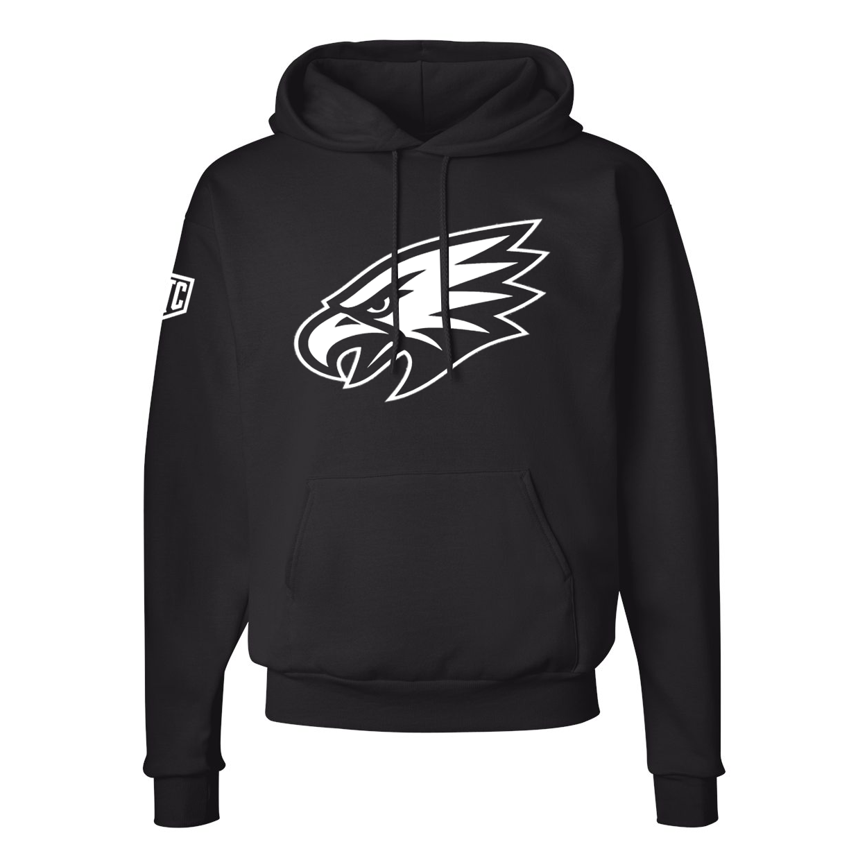 Black “Birds Elite” Hoodie – Bold Eagle Head Graphic – Philly Football Inspired Streetwear – Limited Drop by Philly Tee Co.