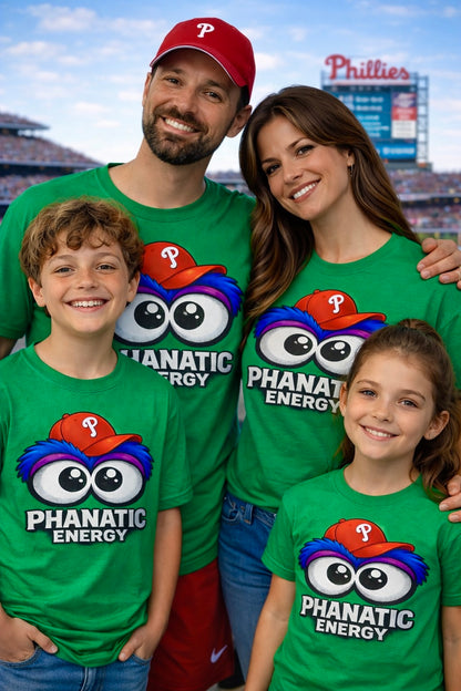 Phanatic Energy T-Shirt – Phillie Phanatic Style Shirt, Funny Philadelphia Baseball Fan Tee, Philly Game Day Shirt