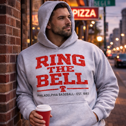 Ring The Bell Philadelphia Phillies Hoodie – Vintage Phillies Fan Hoodie | Philadelphia Baseball Sweatshirt