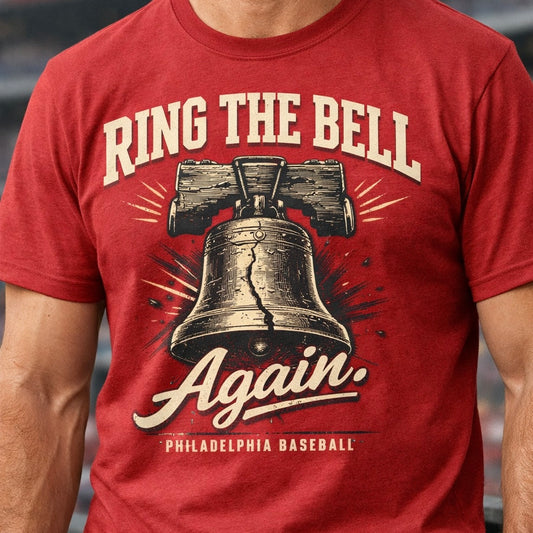 Ring The Bell Again Philadelphia Phillies T-Shirt – Vintage Liberty Bell Phillies Tee, Philly Baseball Shirt, Red October Style Graphic Tee