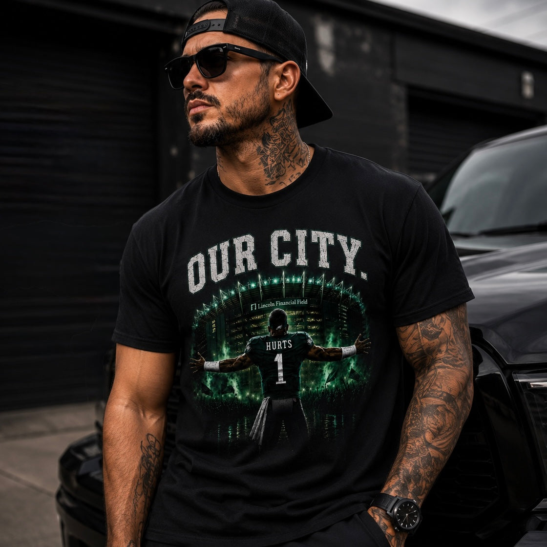 Our City Jalen Hurts T-Shirt | Philadelphia Football Tee | Eagles Fan Apparel