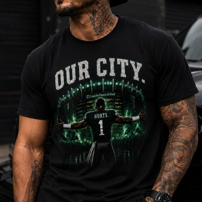 Our City Jalen Hurts T-Shirt | Philadelphia Football Tee | Eagles Fan Apparel