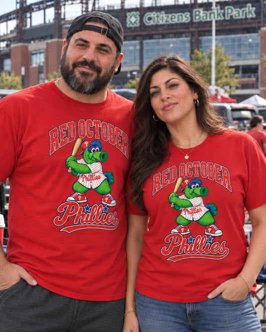 Phillies Red October Shirt – Phillie Phanatic Graphic Tee | Red