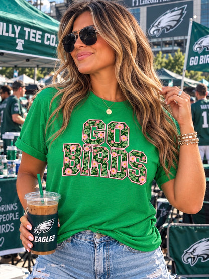 Go Birds Floral Philly Football Tee