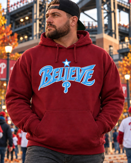 Philadelphia Phillies Believe Hoodie – Garnet