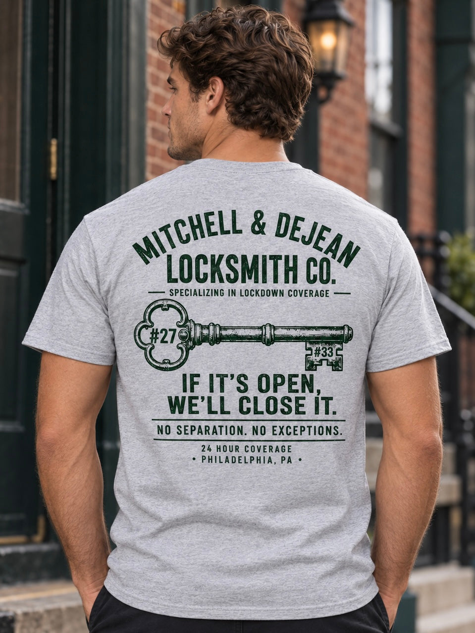 Mitchell & DeJean Locksmith Co. Vintage Eagles T-Shirt | Philly Tee Co.